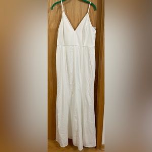 Lulus White Mermaid Chic Maxi Gown Wedding Dress Size XL